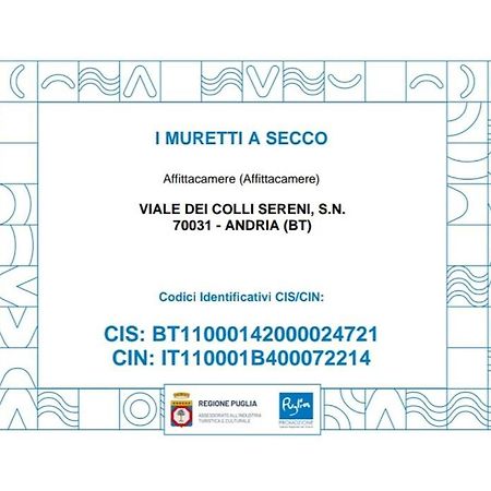 I Muretti A Secco B&B Castel Del Monte  Exteriér fotografie